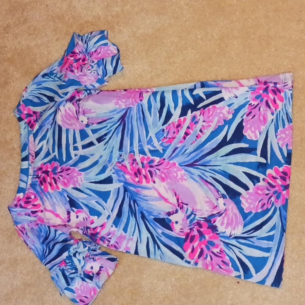Lilly Pulitzer Mr. Peacock Blue Tweethearts dress